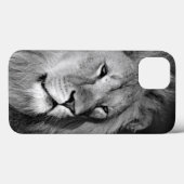 Zwart-witleeuw Case-Mate iPhone Case (Achterkant (horizontaal))
