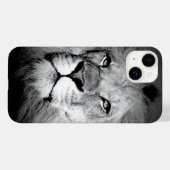 Zwart-witleeuw Case-Mate iPhone Case (Achterkant (horizontaal))