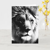 Zwart-witleeuw Kaart (Gele Bloem)