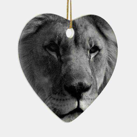 Zwart-witleeuw Keramisch Ornament (Rechts)