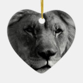 Zwart-witleeuw Keramisch Ornament (Voorkant)