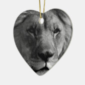 Zwart-witleeuw Keramisch Ornament (Links)
