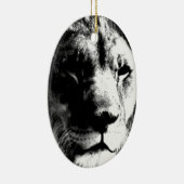 Zwart-witleeuw Keramisch Ornament (Rechts)