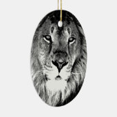 Zwart-witleeuw Keramisch Ornament (Rechts)