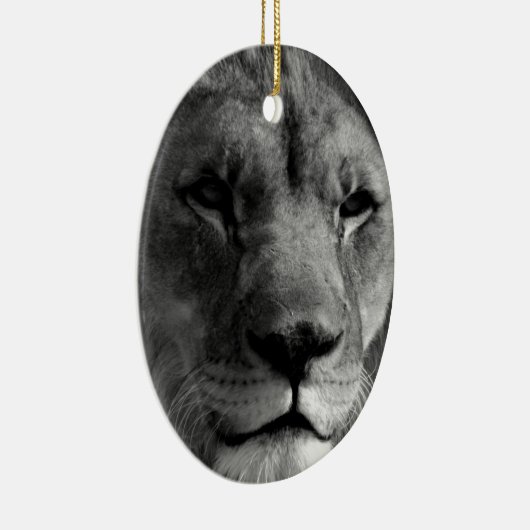Zwart-witleeuw Keramisch Ornament (Rechts)