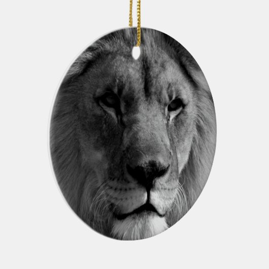 Zwart-witleeuw Keramisch Ornament (Rechts)