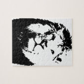 Zwart-witleeuw Legpuzzel (Horizontaal)