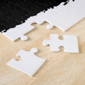 Zwart-witleeuw Legpuzzel (Zijkant)