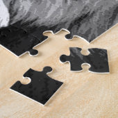 Zwart-witleeuw Legpuzzel (Zijkant)