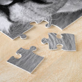 Zwart-witleeuw Legpuzzel (Zijkant)