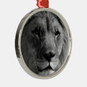 Zwart-witleeuw Metalen Ornament (Rechts)