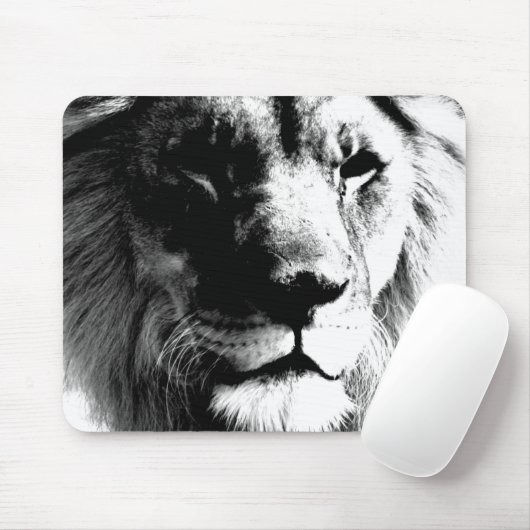 Zwart-witleeuw Muismat (Met muis)