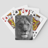 Zwart-witleeuw Pokerkaarten (Achterkant)