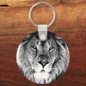 Zwart-witleeuw Sleutelhanger (Voorkant)