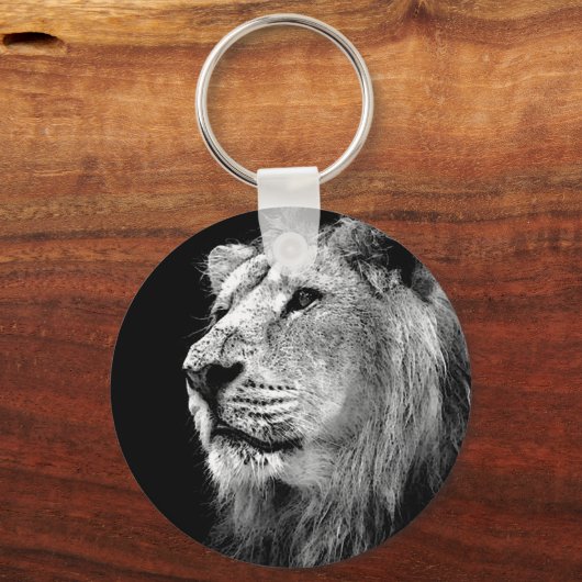 Zwart-witleeuw Sleutelhanger (Voorkant)