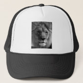 Zwart-witleeuw Trucker Pet (Voorkant)