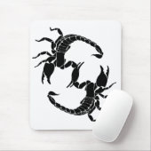Zwart-witletters S - twee Scorpions Muismat (Met muis)