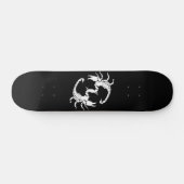 Zwart-witletters S - twee Scorpions Persoonlijk Skateboard (Horizontaal)