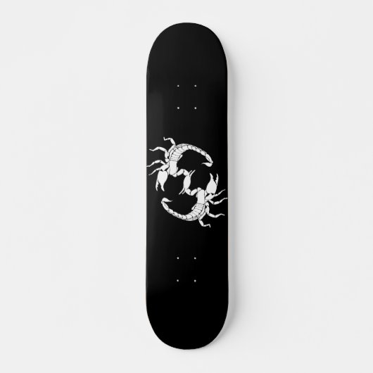 Zwart-witletters S - twee Scorpions Persoonlijk Skateboard (Voorkant)