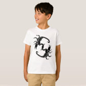 Zwart-witletters S - twee Scorpions T-shirt (Voorkant volledig)