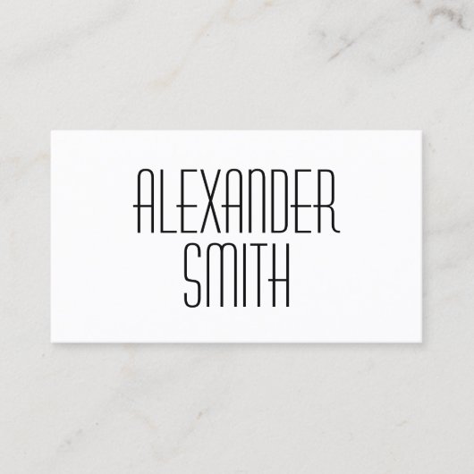 Zwart-witlettertype Indie Author Visitekaartje (Voorkant)