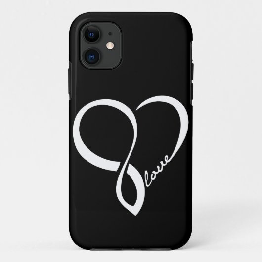 Zwart-witliefdeshart iPhone-tas Case-Mate iPhone Case (Achterkant)