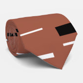 Zwart-witlijnen Stropdas (Opgerold)