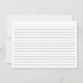 Zwart-witlijnindex Notitiekaartje (Achterkant)