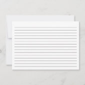 Zwart-witlijnindex Notitiekaartje (Voorkant)