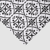 Zwart-witlijnpatroon Tegel Tissuepapier (Detail)