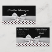 Zwart-witlint- en poolpunts visitekaartje (Voorkant / Achterkant)