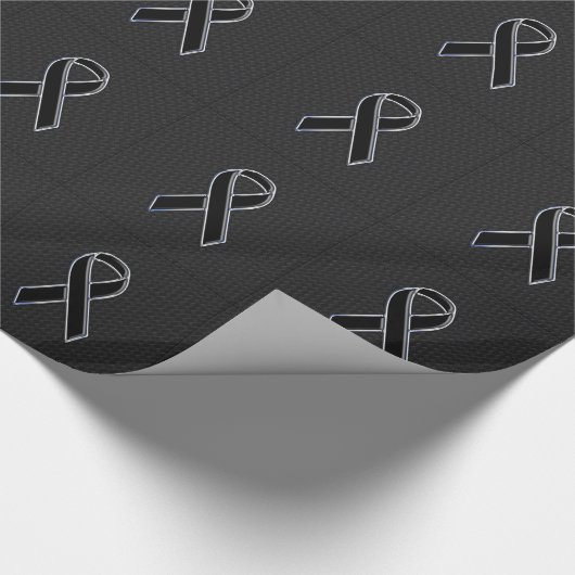 Zwart-witlint-lintjesbewustzijn Cadeaupapier (Hoek)