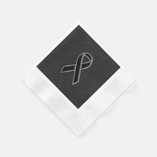 Zwart-witlint-lintjesbewustzijn Servetten (Hoek)