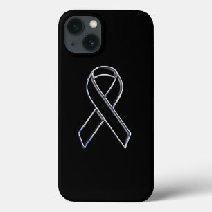 Zwart-witlint ontwerp voor bewustwording iPhone 13 hoesje