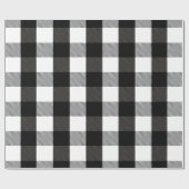 Zwart-witlumberjack Cadeaupapier (Vlak)