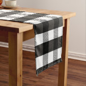 Zwart-witlumberjack Korte Tafelloper (Voorbeeld)