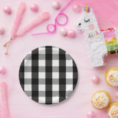 Zwart-witlumberjack Papieren Bordje (Feest)