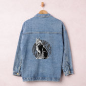 zwart-witlynx denim jacket (Hangar)