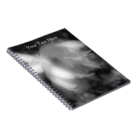 Zwart-witmagnolievloer Notitieboek (Rechterzijde)