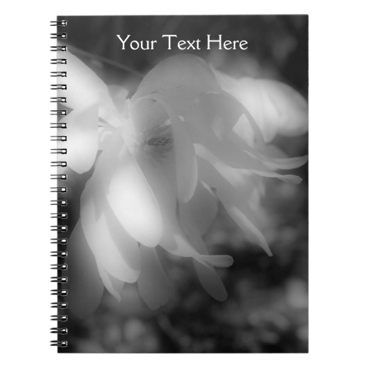 Zwart-witmagnolievloer Notitieboek (Voorkant)