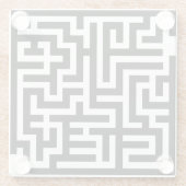 Zwart-witmaïs Glazen Onderzetter (Achterkant)