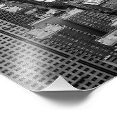 Zwart-witManhattan-uitzicht Foto Afdruk (Hoek)