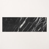 Zwart-witmarmer Afdrukken Yoga Mat (Voorkant (horizontaal))