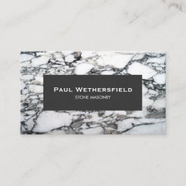 Zwart-witmarmer-toneelarchitect Visitekaartje