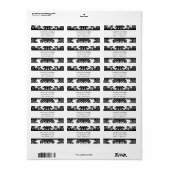 Zwart-witmasker Etiket (Full Sheet)
