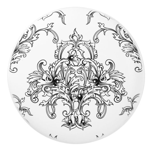 Zwart-witmasker Keramische Knop (Voorkant)