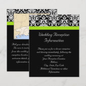 Zwart-witmasker met Chartreuse Green Accent Strip (Voorkant / Achterkant)