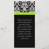 Zwart-witmasker met Chartreuse Green Accent Strip Menu (Achterkant)