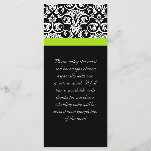 Zwart-witmasker met Chartreuse Green Accent Strip Menu (Achterkant)