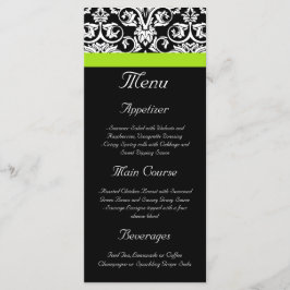 Zwart-witmasker met Chartreuse Green Accent Strip Menu
